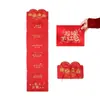 Nuevo Creativo Día de San Valentín Sobre Rojo Plegable Personalizado Romántico Bolso de Sobre Rojo Gran Capacidad Ritual Rojo Sobre Listo para la Venta