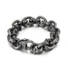 Pulseira de Titânio Geométrica Vintage Novo Retrô Europeu e Americano para Homens, Estilo Punk, Joia de Mão Criativa Personalizada em Aço Inoxidável Atacado