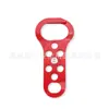 Juego de candados de seguridad industrial etiqueta de candado LOTO 6 agujeros seis articulaciones aislamiento de energía acero hebilla de doble cabeza candado BD-K62