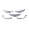 Plata de Ley S925 Sin Acero Brillante Golpeado Cepillado Codo Tendencia Nacional Étnico Viejo Hecho a Mano Plata Pulsera DIY Accesorios