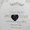 Etiqueta de Texto Cor Pintada Coração de Amor Liga Metálica Etiqueta Pendente de Letra Cor de Doce Pingente de Pulseira Coração de Pêssego Dupla Face Atacado
