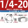 Colección de Tuercas de Acero Inoxidable 304 Estándar Americano y Británico Rosca Fina Unf Tuercas Hexagonales Tuercas de Rosca Fina Británicas 1/4-1/2