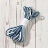 Corda de Algodão Torcida com Núcleo em Gradiente Colorido, Corda Torcida com Núcleo em Gradiente 3mm, Corda de Algodão Torcida com Núcleo em Gradiente Colorido para Tecelagem Macramê 5m