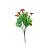 Flor Artificial Decorativa Flor Seca Simulada Muebles para el Hogar de Interior Decoración de Mesa de Comedor Sala de Estar Flor de Plástico Floración Mueble de TV Planta en Maceta