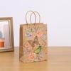 Bolsa de papel kraft, bolsa de regalo vintage, bolsa de embalaje creativa, bolso de mariposa liso, bolsa de papel de regalo