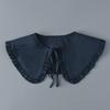 Chal Pequeño de Encaje Dulce Retro para Combinar con Todo Cuello de Muñeca de Encaje Doble Otoño e Invierno Cuello Falso con Suéter Suéter