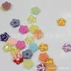 12mm abs imitação pérola furo central flor trombeta diy feito à mão material para adorno de cabeça com contas 1000/saco