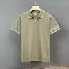 Camisa polo casual de verano para hombre, manga corta, marca de moda, cuello, camiseta para hombre, 2023, color de moda, combinación, top con cuello en V