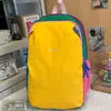 Mochila Casual Cross-Border Estilo Novo Color-Blocking Cor Dopamina para Viagens ao Ar Livre, Esportes, Montanhismo e Caminhada, Mochila de Grande Capacidade
