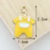 Accesorios DIY Ropa de Muñeca de Bebé Lindos Niños Aleación Accesorios de Goteo de Aceite Cuerda para el Cabello Colgante Llavero