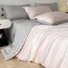 Conjunto de cama de quatro peças em seda gelada lavável para o verão, conjunto de cama de três peças para dormitório, não Tencel, capa modelo novo 2026
