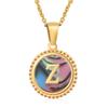 Collar de acero inoxidable con 26 letras, clásico, versátil y sencillo, con cadena de clavícula de acero de titanio para mujer, venta al por mayor de fábrica