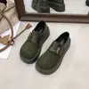 Zapatos Casuales de Suela Gruesa para Aumentar Altura, Totalmente Cerrados, para Mujer, Novedad Otoño 2026, Mocasines Versátiles Retro Slip-on, Zapatos Casuales de Un Solo Paso