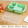 Lancheira japonesa para viagem transfronteiriça, grande capacidade, portátil, para áreas externas, em formato de caixa de plástico, canudo de trigo, lote de fábrica