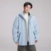 Chaqueta de Plumas 90% Plumón Chaqueta de Esquí para Hombre Invierno Deportes al Aire Libre Casual Más Terciopelo Mayor Grosor Ropa de Montañismo Chaqueta de Pareja