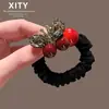 Elástico de Cabelo Borboleta com Strass Tendência de Luxo Leve para Mulheres, Prendedor de Rabo de Cavalo Fashion de Alta Qualidade, Acessório de Faixa de Cabelo Durável de Alta Elasticidade