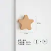 Estrelas Escandinavas, Lua e Nuvens Madeira Maciça Fofo para Quarto Infantil Guarda-Roupa Armário Gaveta Puxador de Porta Puxador Gancho Sem Furo