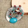 Broche de Flor de Aleación Vintage Transfronterizo Europeo y Americano para Mujer Accesorios de Ropa Pines Broche de Joyería con un Toque de Lujo de Alta Gama