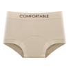 Ropa interior antibacteriana de otoño e invierno 10A cepillada con entrepierna extendida para niñas, cintura media, transpirable, borde con letras, talla grande, boxers para mujer