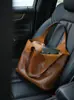 Bolso Tote de Piel Suave Vintage para Mujer, Bolso de Hombro de Gran Capacidad para el Trabajo, Bolso de Mano Simple de Gama Alta Europeo y Americano