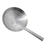 Tambor de Aceite de Acero Inoxidable Engrosado Fuga Cuchara para Freír Extra Grande Comercial Chef Cuchara Coladora de Agua para Cocina