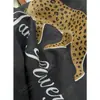 [Producto Destacado] Yuran 26 Nueva Colección Primavera/Verano: Camisa Oversize de Manga Corta con Estampado de Leopardo, Lavada con Enzimas, de Lino y Algodón, Amigable con la Piel