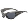 89176 Tendencia europea y americana nueva moda retro moderna marca grande protección ambiental gafas de sol INS pasarela montura grande espejo de gato