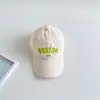 Gorra de béisbol de secado rápido para padres e hijos de verano, sombrero para el sol para exteriores, estampado de letras estilo coreano, transpirable, unisex, gorra fina de pico de pato