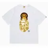24 Tendencia Caliente de Verano en Línea: Camiseta bAPe Cabeza de Mono, Diseño Camuflaje, Camiseta Unisex de Manga Corta con Cuello Redondo