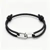 Producto Transfronterizo Más Vendido en Europa y América: Pulsera de Acero Inoxidable Chapada en Oro con Doble Anillo Entrelazado Grabado para Pareja, Pulsera Tejida Estilo Milanes Hecha a Mano