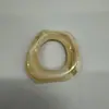 Pingente fivela de maçã em acrílico 46*46mm, acessório para cinto de roupa, fivela para cachorro, grande em acrílico na cor de doce