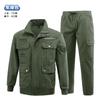 Fabricantes de ropa de camuflaje de algodón puro al por mayor conjunto de ropa de trabajo elástica transpirable protección laboral para soldadura anti-Marte