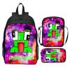 Nova mochila escolar estampada UNSPEAKABLE de três peças, desenho animado, periférico de jogo, mochila estudantil, Bolsa de Ombro Estojo