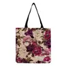 Nova Bolsa Tote com Estampa Floral, Bolsa de Ombro Feminina Personalizada e Criativa, Personalizável com Fotos, Bolsa de Mão Versátil de Grande Capacidade
