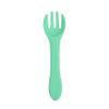 Venta Directa de Fábrica Tenedor de Silicona Cabeza Suave para Bebé Cuchara de Entrenamiento para Aprender a Comer Cuchara para Comida Complementaria Tenedor de Mesa Largo para Alimentación Infantil