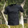 Camiseta de Hielo de Comercio Exterior Transfronterizo para Hombre, Verano Transpirable Fina de Secado Rápido Manga Corta Top Deportivo, Holgado y Transpirable para Actividades al Aire Libre