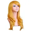 Cabelo cacheado de 70cm de comprimento, seda de alta temperatura, cacheado multicolorido, peruca COS para desenho animado, perucas AliExpress, fornecimento transfronteiriço