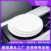 Plato Plano de Cerámica Blanco Redondo Bajo Esmalte para Uso Diario Hogar Mesa Ensalada Comida Occidental Hotel Simple Alta Temperatura