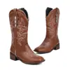 Botas de Moda de Otoño e Invierno de Amazon, Tacón Medio, Punta Redonda, Tacón Cuadrado, Sin Cordones, Estilo Europeo y Americano, Botas de Mujer de Aliexpress, Modelo Nuevo, Talla 48, Botas de Talla Grande