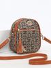 Bolsa Redonda Pequena Vintage para Mulheres 2024 Nova Mini Bolsa para Celular Bolsa para Bolo Redondo para Todos os Combos Bolsa Bolsa Transversal de Ombro Único BOLSAS Multi-zíper