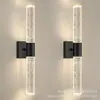 Lámpara de pared recargable de acrílico, lámpara de noche de hotel, lámpara de dormitorio, lámpara de pasillo, lámpara con frente de espejo de cristal, lámpara de pared LED sin cables