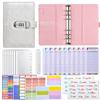 Cierre de Contraseña PU Transfronterizo Carpeta Macaron Cuaderno A6 Personalizado Carcasa de Cuero Creativa Carpeta para Efectivo