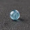 Cuentas Sueltas de Aguamarina Natural Piedra con Patrón Marino Natural Cristal Azul Lapislázuli Cristal Pulsera de Cristal de Amazonita para Hacer Manualidades con Cuentas