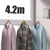Tendedero invisible para interiores, colgador de ropa sin perforaciones, tendedero retráctil, artefacto para secar ropa, balcón, baño, cable de acero retráctil