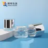 Frasco Dispenser de Vidro Redondo com Boca Alta 50g Frasco Dispenser de Vidro para Creme Facial Noturno