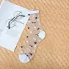 Calcetines de dibujos animados primavera y verano primavera y verano boca profunda calcetines de cristal transparente calcetines invisibles para mujer venta al por mayor de fábrica