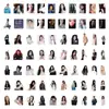 100 Pegatinas de Fotos Hermosas de la Cantante Femenina Shan Yichun de Estilo Ins de Aspecto Elegante para Decorar Fundas de Teléfono Móvil y Vasos de Agua