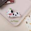 Peluche de Dibujos Animados Cachorro Corriendo Dálmatas Lindo Broche Llavero Colgante para Bolsa Muñeco Teckel