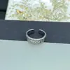 Anillo Ajustable Dior/Dior Letra Nueva Cd para Mujer, Anillo Abierto Estrella Latón Retro de Lujo Ligero Europeo y Americano Venta al por Mayor