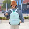 Mochila Nova de Três Peças Transfronteiriça Estilo Étnico Feminina Estilo Coreano Mochila Listrada Fresca Mochila Escolar para Estudante Combinação Literária